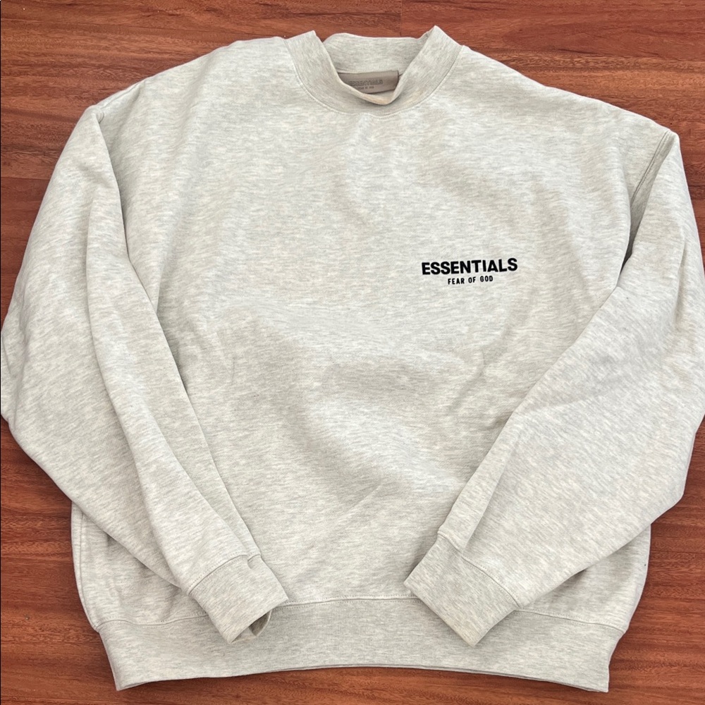 Gray Essentials Crew Neck Sweater